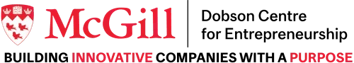 Logo of the McGill Dobson center for Entrepreneurship.